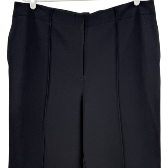 Liz Claiborne Women's Flare Leg Black Trouser 4-Way Stretch Knit Size 16 NWT - Picture 3 of 12